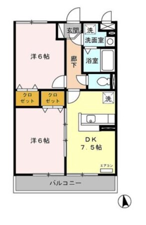 グランドュールの物件間取画像